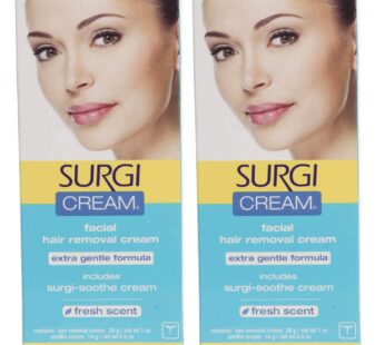 Surgi Facial Hair Removal Cream, Extra Gentle 1 oz x 2 pack