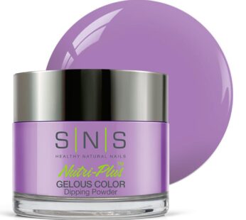 SNS Nail Dip Powder, Gelous Color Dipping Powder – Divine Intimacy (Purple/Violet, Cream) – Long-Lasting Dip Nail Color Lasts 14 Days – Low-Odor & No UV Lamp Required – 1oz