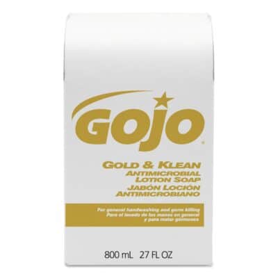 GOJO? Gold & Klean Lotion Soap Bag-in-Box Dispenser Refill, Fresh Liquid, 800-ml