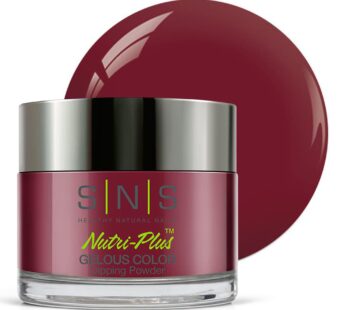 SNS Nail Dip Powder, Gelous Color Dipping Powder – Dancing Queen (Wine/Burgundy, Cream) – Long-Lasting Dip Nail Color Lasts 14 Days – Low-Odor & No UV Lamp Required – 1oz