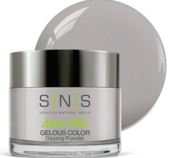 SNS Nail Dip Powder, Gelous Color Dipping Powder – Dusty Chalkboard (Gray/Pastel, Cream) – Long-Lasting Dip Nail Color Lasts 14 Days – Low-Odor & No UV Lamp Required – 1oz