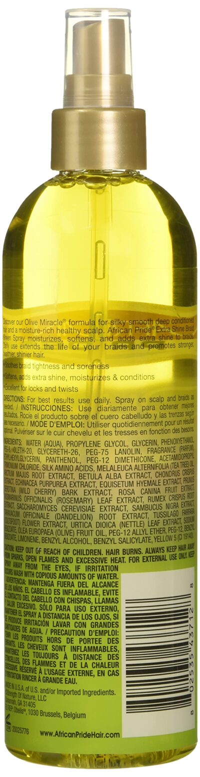 African Pride Braid Sheen Extra Spray, 12 Ounce - Image 2