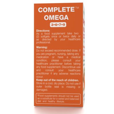 Complete Omega 3-6-7-9, Pure Sea Buckthorn Oil, European Quality, from Unrefined, Cold Pressed Whole Sea Buckthorn Wild Berries - Non-GMO, Certified Kosher, Gluten-Free 1 Bottle - 60 Capsules - Image 3