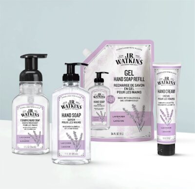 J.R. Watkins Natural Moisturizing Hand Cream, Hydrating Hand Moisturizer with Shea Butter, Cocoa Butter, and Avocado Oil, USA Made and Cruelty Free, 3.3oz, Lavender, Single - Image 3