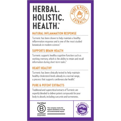 New Chapter Turmeric Supplement, One Daily, Heart, Brain & Healthy Inflammation Support, Supercritical Turmeric Curcumin Means No Black Pepper Needed, Non-GMO, Gluten Free ? 60 Count (2 Month Supply) - Image 9