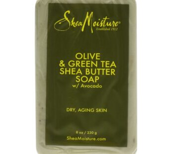 Sheamoisture Shea Butter Soap for Dry, Aging Skin Olive Oil and Green Tea Extract to Soothe Skin 8 oz