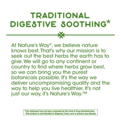 Nature's Way Premium Herbal Peppermint Leaf, Traditional Digestive Soothing and Discomfort Support*, 700mg per serving, 100 Capsules - Image 4