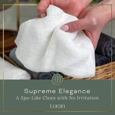 White Washcloths Set of 6 Soft Facial Cloths 10? x 10? 100% Viscose Derived from Bamboo Spa-Like Feel Silky Face Cloth for Skin Cleansing - Image 8
