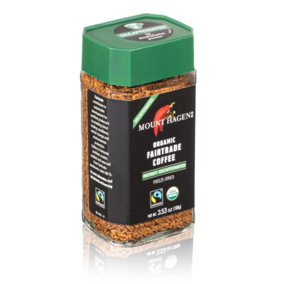 Mount Hagen 3.53oz Organic Freeze Dried Instant Decaf Coffee | Eco-friendly, Fairtrade Decaf Coffee Made From Organic Medium Roast Arabica Beans [3.53oz Jar] - Image 2
