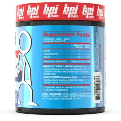 BPI Sports CLA + Carnitine ? Conjugated Linoleic Acid ? Performance, Lean Muscle ? Caffeine Free ? For Men & Women ? Rainbow Ice ? 50 servings ? 12.34 Oz. (Packaging may vary) - Image 3