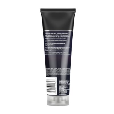 John Frieda Midnight Brunette Visibly Deeper Color Deepening Conditioner, 8.3 Ounce, with Evening Primrose Oil, Infused with Cocoa - Image 8