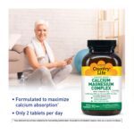 Country Life - Target-Mins Calcium Magnesium Complex with Vitamin D3-90 Tablets - Image 4
