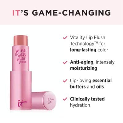 IT Cosmetics Je Ne Sais Quoi Lip Treatment - Anti-Aging Lip Balm - Reacts with Your Lips to Create a Customized Color - With Essential Oils & Antioxidants - 0.11 oz (Rose) - Image 4