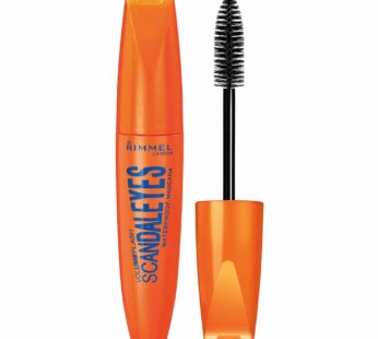 Rimmel London Scandaleyes Mascara, Waterproof, Long-Wearing, Smudge-Proof, 001 , Waterproof Black, 0.41oz