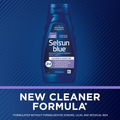 Selsun Blue 2-in-1 Anti-dandruff Shampoo & Conditioner, 11 fl. oz., Maximum Strength 2-in-1 Treatment, Selenium Sulfide 1% - Image 3