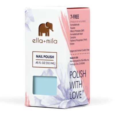 ella+mila Nail Polish, BonBon Collection - My Baby Blue - Long-Lasting & Chip Resistant Formula (0.45 fl oz each) - Image 8