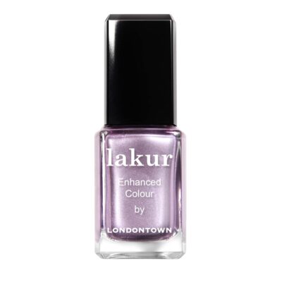 LONDONTOWN Metallic Purple Shimmery Nail Polish, BRILL-ant lakur, Vegan Chip-Resistant Long-Lasting Nail Lacquer, 40 fl oz