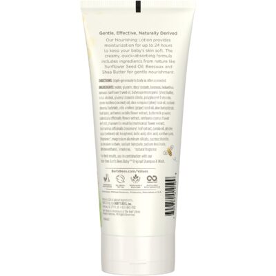 Burt's Bees Baby Nourishing Lotion, Original Scent Baby Lotion - 6 Ounce Tube - Pack of 3 - Image 8