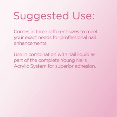 Young Nails Acrylic Core Powder - Self-Leveling Acrylic Nail Powder, Clear Nude Pink White Acrylic Powder for Nail Extenstion, Professional Grade, Superior Adhesion, Color - Pink, 660g - Image 4