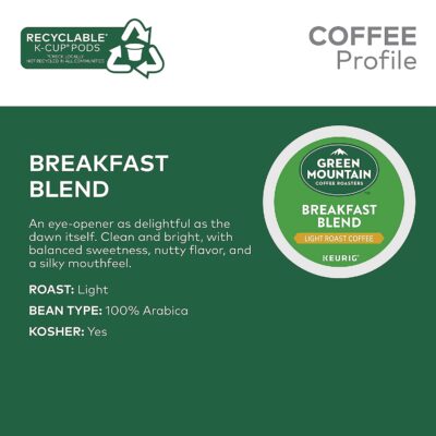 Green Mountain Coffee Roasters Blend, Single-Serve Keurig K-Cup Pods, Light Roast Coffee, 48 Count - Image 5