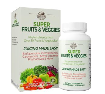 COUNTRY FARMS Super Fruits and Veggies Capsules, Whole Food Supplement, Powerful Antioxidant, Supports Energy, Immune Health, Boosts Digestive Health, 30 Super Foods, 30 Servings