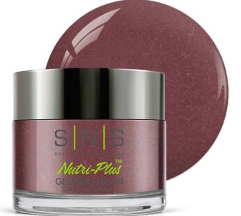 SNS Nail Dip Powder, Gelous Color Dipping Powder – Spanish Sangria (Brown/Mauve, Shimmer) – Long-Lasting Dip Nail Color Lasts 14 Days – Low-Odor & No UV Lamp Required – 1oz