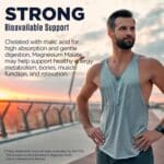 KAL Magnesium Malate 400mg, Chelated Magnesium Supplement with Malic Acid, Healthy Energy & Muscle Function Support, Enhanced Absorption, Vegan, Non-GMO, 45 Servings, 90 Veg Tabs - Image 5