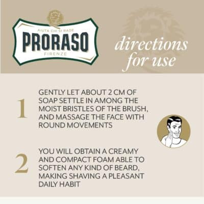 Proraso Shaving Cream, Sensitive Skin, 5.2 Oz, 1 Count - Image 2