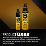 GIBS GROOMING Beard, Hair & Tattoo Oil, Manscaper YELLOW,BLACK, (51701) , 1 Fl Oz (Pack of 1) - Image 2
