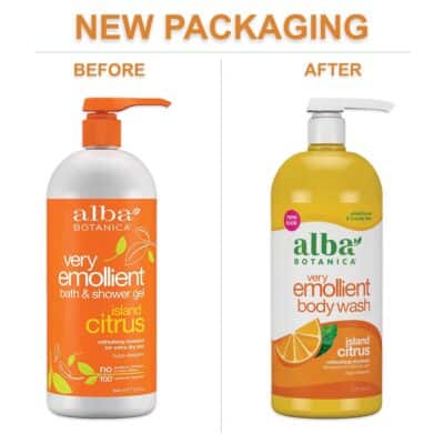 Alba Botanica Very Emollient Body Wash, Island Citrus, 32 Oz - Image 5