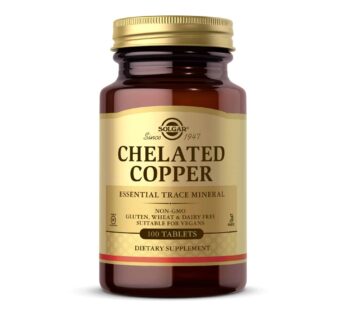 Solgar Chelated Copper, 100 Tablets – Essential for Collagen Formation – Highly Bioavailable Form – Supports Connective Tissue – Non-GMO, Vegan, Gluten Free, Dairy Free, Kosher – 100 Servings