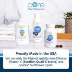 Liposomal Vitamin C 1000mg by Core Med Science, 90 Softgels - Non-GMO Natural Liposomal Vitamin C Supplement That Promotes Healthy Skin - Immune System Booster for Adults, Supports Collagen Formation - Image 6