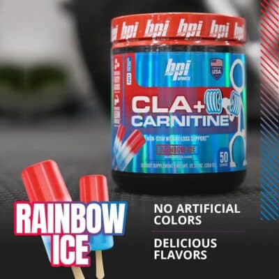 BPI Sports CLA + Carnitine ? Conjugated Linoleic Acid ? Performance, Lean Muscle ? Caffeine Free ? For Men & Women ? Rainbow Ice ? 50 servings ? 12.34 Oz. (Packaging may vary) - Image 5