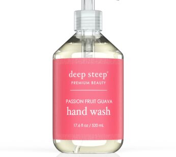 Deep Steep Argan Oil Liquid Hand Wash, Passion Fruit Guava, 17.6 Fluid Ounce