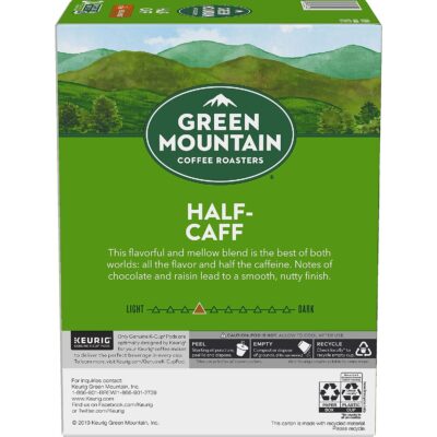 Green Mountain Coffee Roasters Half Caff, Single-Serve Keurig K-Cup Pods, Medium Roast Coffee, 24 Count - Image 5