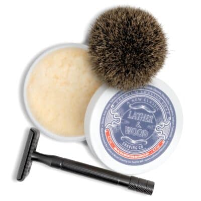 Lather & Wood Shaving Soap - Barbershop - Simply The Best Luxury Shaving Cream - Tallow - Dense Lather with Fantastic Scent for The Worlds Best Wet Shaving Routine. 4.7 oz (Barbershop) - Image 2