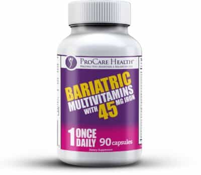 ProCare Health | Once Daily Bariatric Multivitamin | Capsule | 45mg Iron | 90 Count