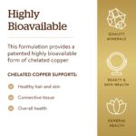 Solgar Chelated Copper, 100 Tablets - Essential for Collagen Formation - Highly Bioavailable Form - Supports Connective Tissue - Non-GMO, Vegan, Gluten Free, Dairy Free, Kosher - 100 Servings - Image 4