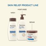 Aveeno Skin Relief 24-Hour Moisturizing Lotion for Sensitive Skin with Natural Shea Butter & Triple Oat Complex, Unscented Therapeutic Lotion for Extra Dry, Itchy Skin, 8 fl. oz - Image 6