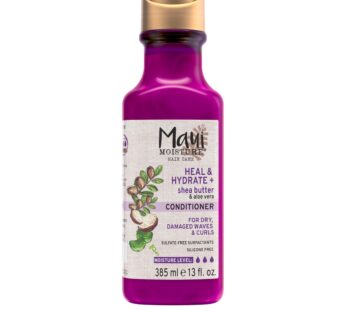 Maui Moisture Heal & Hydrate + Shea Butter Conditioner to Repair & Deeply Moisturize Tight Curly Hair with Coconut & Macademia Oils, Vegan, Silicone, Paraben & Sulfate-Free, 13 fl oz