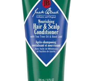 Jack Black Nourishing Hair & Scalp Conditioner ? Tea Tree Leaf Oil & Basil Leaf ? For All Hair Types, Hair Products for Men, Tea Tree Conditioner for Men, Scalp Moisturizer