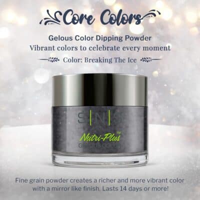 SNS Nail Dip Powder, Gelous Color Dipping Powder - Breaking The Ice (Gray, Bronze/Silver, Shimmer) - Long-Lasting Dip Nail Color Lasts 14 Days - Low-Odor & No UV Lamp Required - 1oz - Image 2