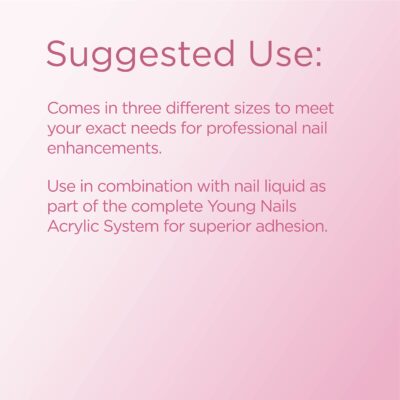 Young Nails Acrylic Core Powder - Self-Leveling Acrylic Nail Powder, Clear Nude Pink White Acrylic Powder for Nail Extenstion, Professional Grade, Superior Adhesion, Color - French Pink, 45g - Image 4