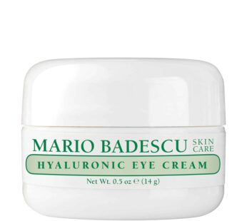 Mario Badescu Hyaluronic Eye Cream Anti Aging for All Skin Types, Under Eye Cream for Dark Circles and Puffiness, Formulated with Hyaluronic Acid & Glycerin, 0.5 Ounce