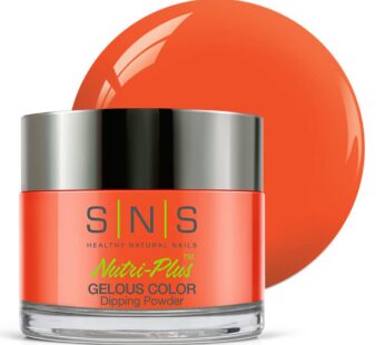 SNS Nail Dip Powder, Gelous Color Dipping Powder – Mango To Tango (Orange/Cream) – Long-Lasting Dip Nail Color Lasts 14 Days – Low-Odor & No UV Lamp Required – 1oz