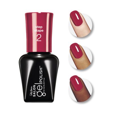 Sally Hansen Salon Gel Polish Nail Lacquer, Red My Lips, 0.14 Fl Oz - Image 3