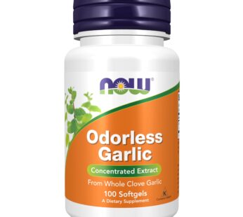 NOW Supplements, Odorless Garlic (Allium sativum), Concentrated Extract, 100 Softgels