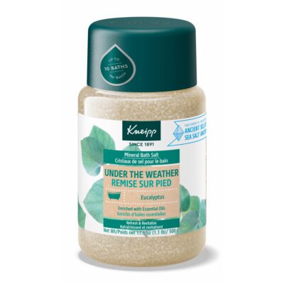 Kneipp Under The Weather Eucalyptus Mineral Bath Salt - Promotes Respiratory Wellness & Relaxation - 17.6 oz - Up to 10 Baths