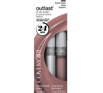 CoverGirl Outlast All Day Two Step Lipcolor, Forever Fawn 598, 0.13 Ounce