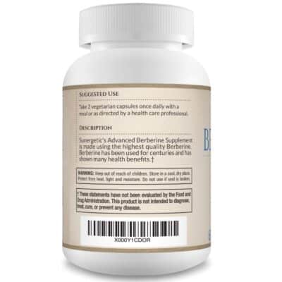 Sunergetic Premium Berberine Supplement - 1200mg of Berberine Per Serving - Berberine HCL Supplement Non-GMO - Immune Support- 60 Berberine Capsules - Image 3